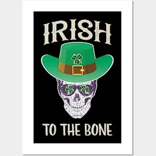 St Patricks Day Shirt Boys Irish To The Bone Shirt Posters and Art